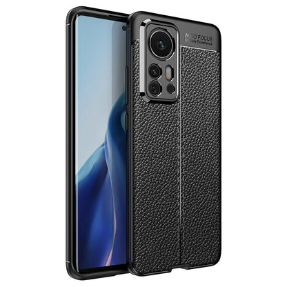 Litchi Texture Anti-Fingerprint Ultra Slim Shock-Absorption Flexible TPU Protective Cover for Xiaomi 12 Pro 5G / 12S Pro 5G /12 Pro (Dimensity) 5G