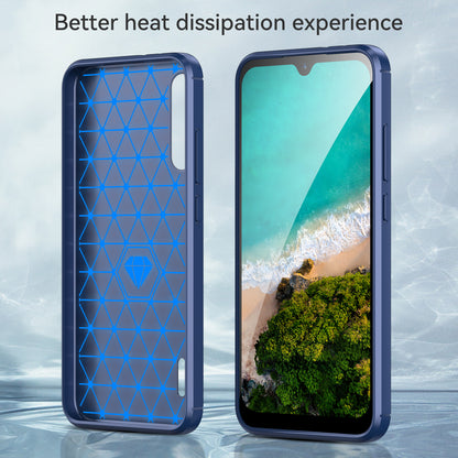 1.8mm Carbon Fiber Texture TPU Case Anti-Fingerprint Brushed Surface Anti-Drop Phone Protective Cover for Xiaomi Mi CC9e/Mi A3