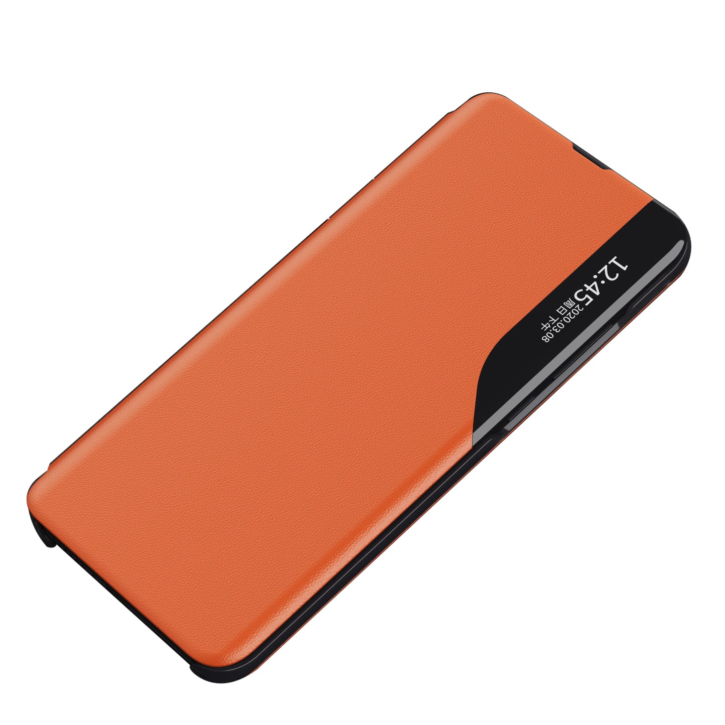 View Window PU Leather Shockproof Hands-free Stand Mobile Phone Cover for Xiaomi 12 Pro 5G / 12S Pro 5G /12 Pro (Dimensity) 5G
