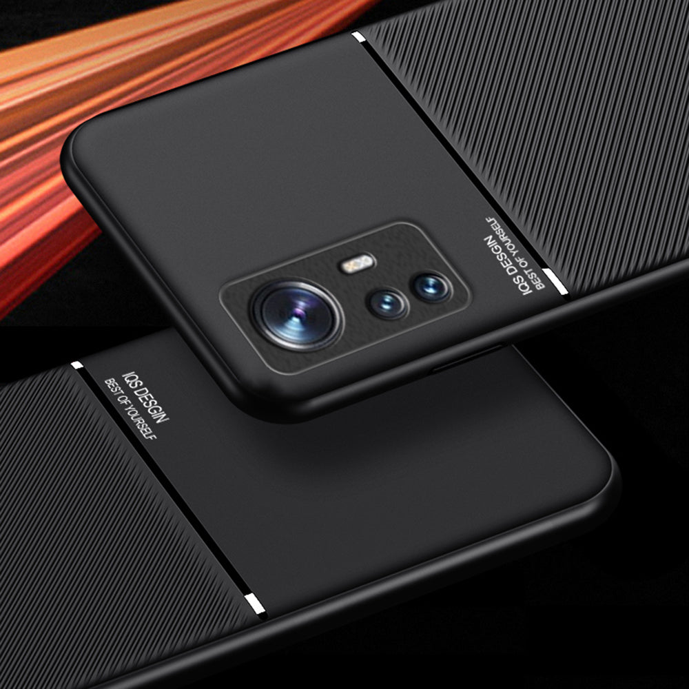 For Xiaomi 12 Pro 5G / 12S Pro 5G /12 Pro (Dimensity) 5G Anti-drop Imprinted PU Leather + TPU Phone Case with Car Mount Metal Sheet