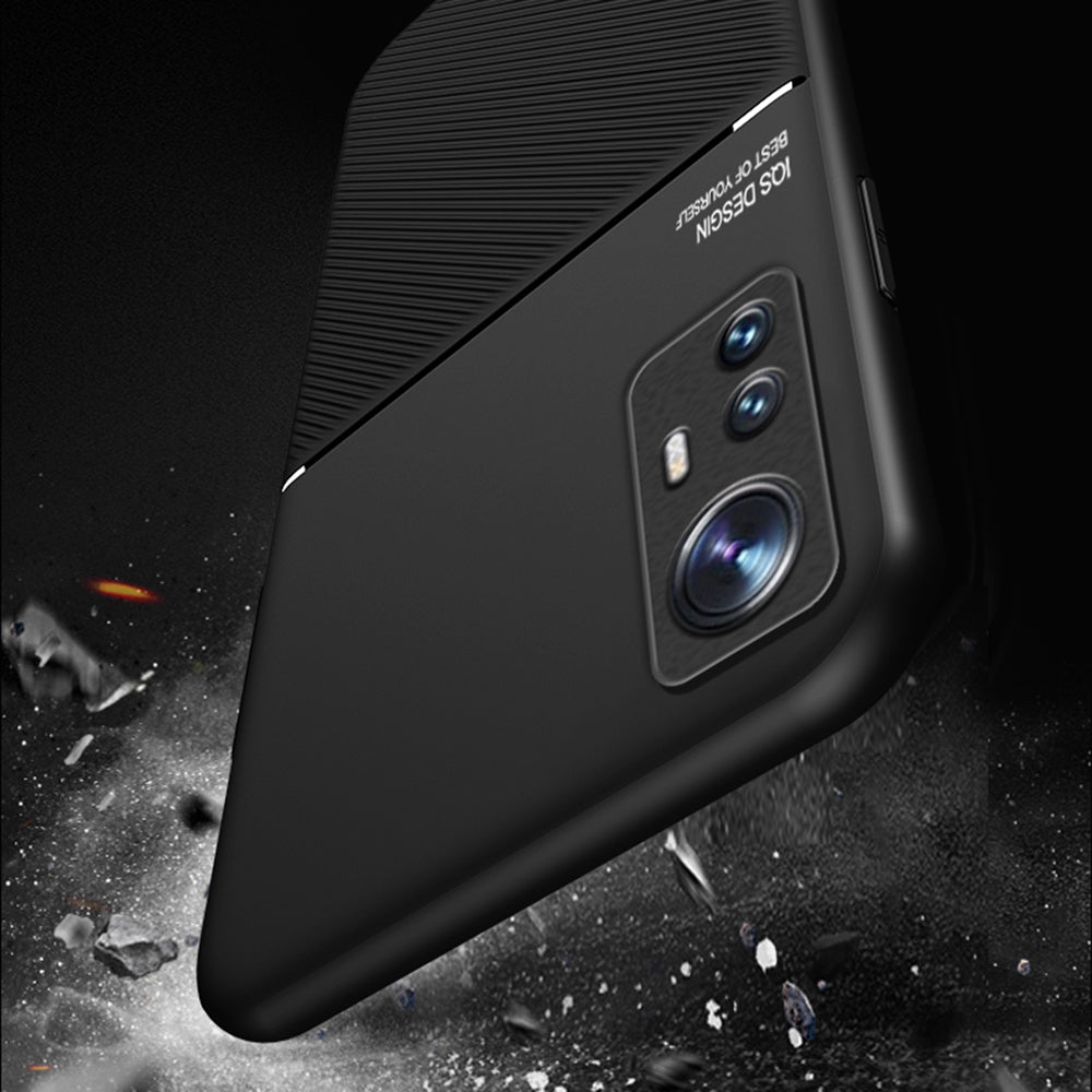 For Xiaomi 12 Pro 5G / 12S Pro 5G /12 Pro (Dimensity) 5G Anti-drop Imprinted PU Leather + TPU Phone Case with Car Mount Metal Sheet