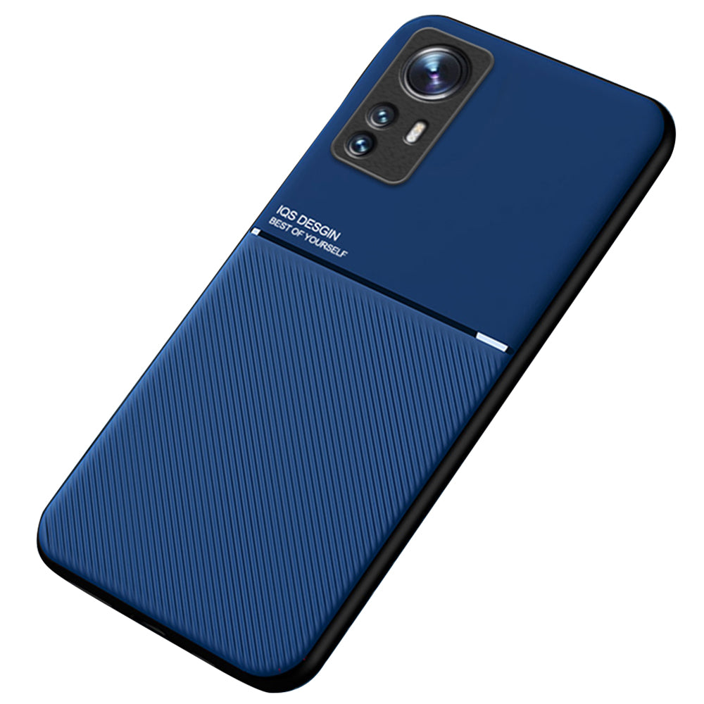 For Xiaomi 12 Pro 5G / 12S Pro 5G /12 Pro (Dimensity) 5G Anti-drop Imprinted PU Leather + TPU Phone Case with Car Mount Metal Sheet