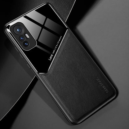 Precise Cut-Out Phone Case for Xiaomi 12 Pro 5G/12S Pro 5G/12 Pro (Dimensity) 5G Pro Shockproof Cover Anti-Fall Textured Leather Shell with Magnetic Metal Sheet TPU Frame Phone Protector