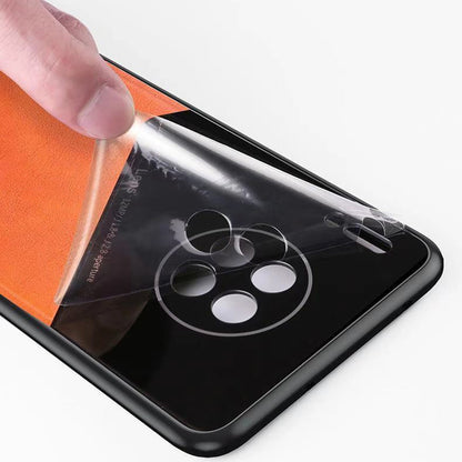 Precise Cut-Out Phone Case for Xiaomi 12 Pro 5G/12S Pro 5G/12 Pro (Dimensity) 5G Pro Shockproof Cover Anti-Fall Textured Leather Shell with Magnetic Metal Sheet TPU Frame Phone Protector