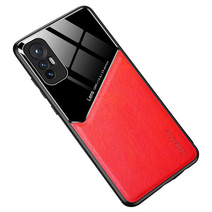 Precise Cut-Out Phone Case for Xiaomi 12 Pro 5G/12S Pro 5G/12 Pro (Dimensity) 5G Pro Shockproof Cover Anti-Fall Textured Leather Shell with Magnetic Metal Sheet TPU Frame Phone Protector