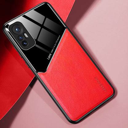Precise Cut-Out Phone Case for Xiaomi 12 Pro 5G/12S Pro 5G/12 Pro (Dimensity) 5G Pro Shockproof Cover Anti-Fall Textured Leather Shell with Magnetic Metal Sheet TPU Frame Phone Protector