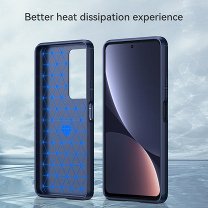 1.8mm Carbon Fiber Texture Phone Case for Xiaomi Redmi K50 Pro/K50, Brushed Surface Flexible TPU Protective Cover