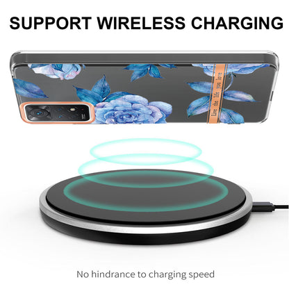 YB IMD-8 Series for Xiaomi Redmi Note 11 Pro 5G (Qualcomm) / Redmi Note 11 Pro 4G (MediaTek) Flower Pattern Ultra-Slim TPU Phone Case IMD Anti-Scratch Electroplating Cover