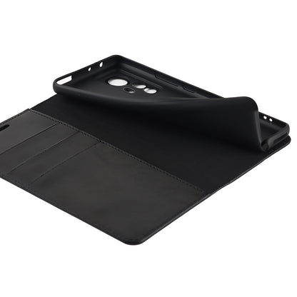 Genuine Leather Phone Case for Xiaomi 12 Pro 5G/12S Pro 5G/12 Pro (Dimensity) 5G, Anti-scratch Wallet Stand Crazy Horse Texture Shell