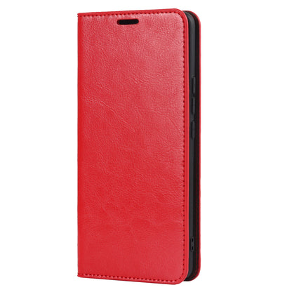 Genuine Leather Phone Case for Xiaomi 12 Pro 5G/12S Pro 5G/12 Pro (Dimensity) 5G, Anti-scratch Wallet Stand Crazy Horse Texture Shell