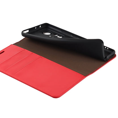 Genuine Leather Phone Case for Xiaomi 12 Pro 5G/12S Pro 5G/12 Pro (Dimensity) 5G, Anti-scratch Wallet Stand Crazy Horse Texture Shell