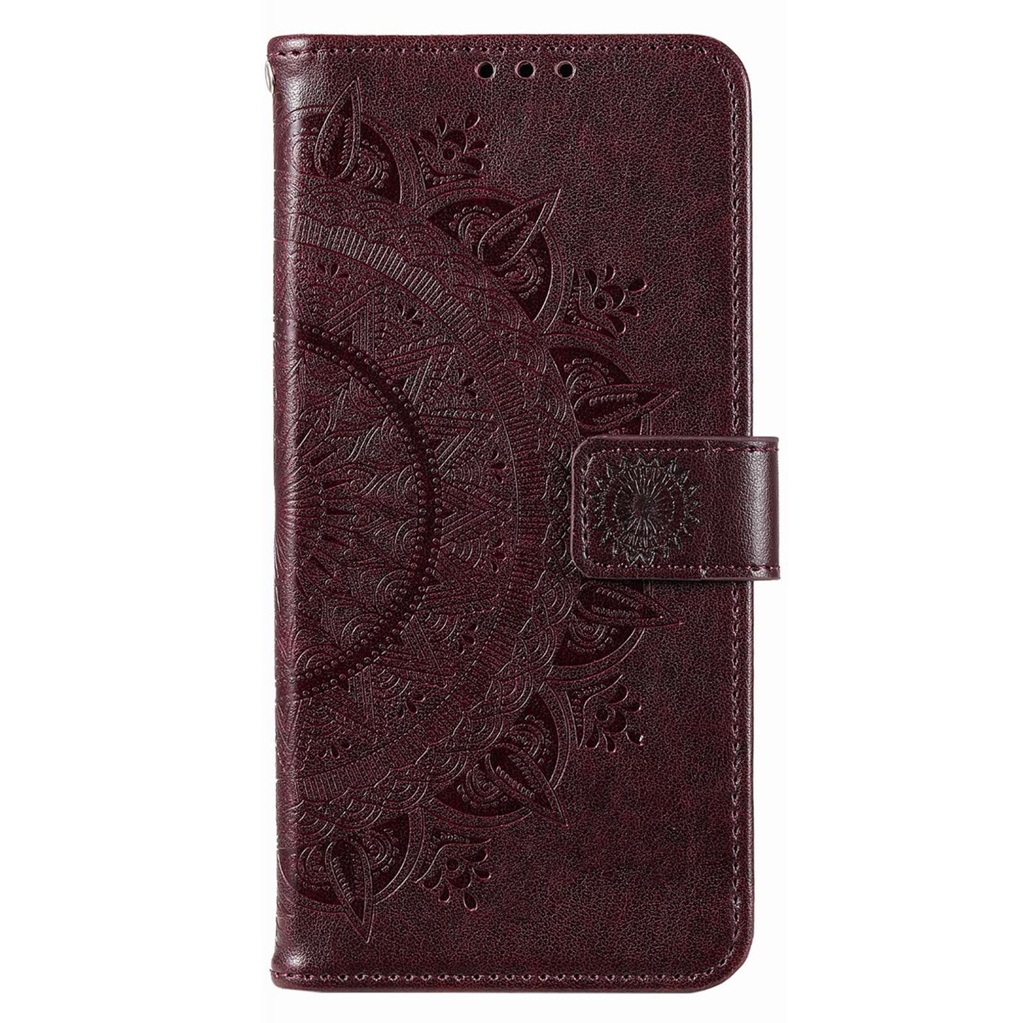 For Xiaomi Poco X4 Pro 5G Wallet Stand Design Imprinted Mandala Flower Fully Wrapped PU Leather Phone Flip Cover Phone Case