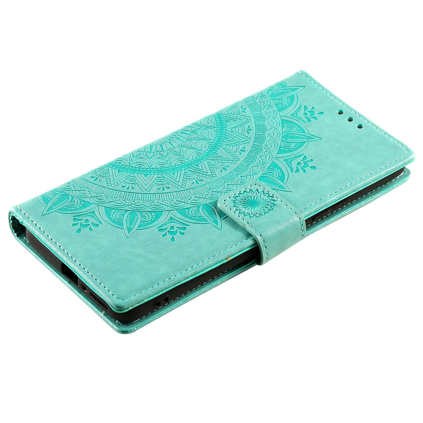 For Xiaomi Poco X4 Pro 5G Wallet Stand Design Imprinted Mandala Flower Fully Wrapped PU Leather Phone Flip Cover Phone Case