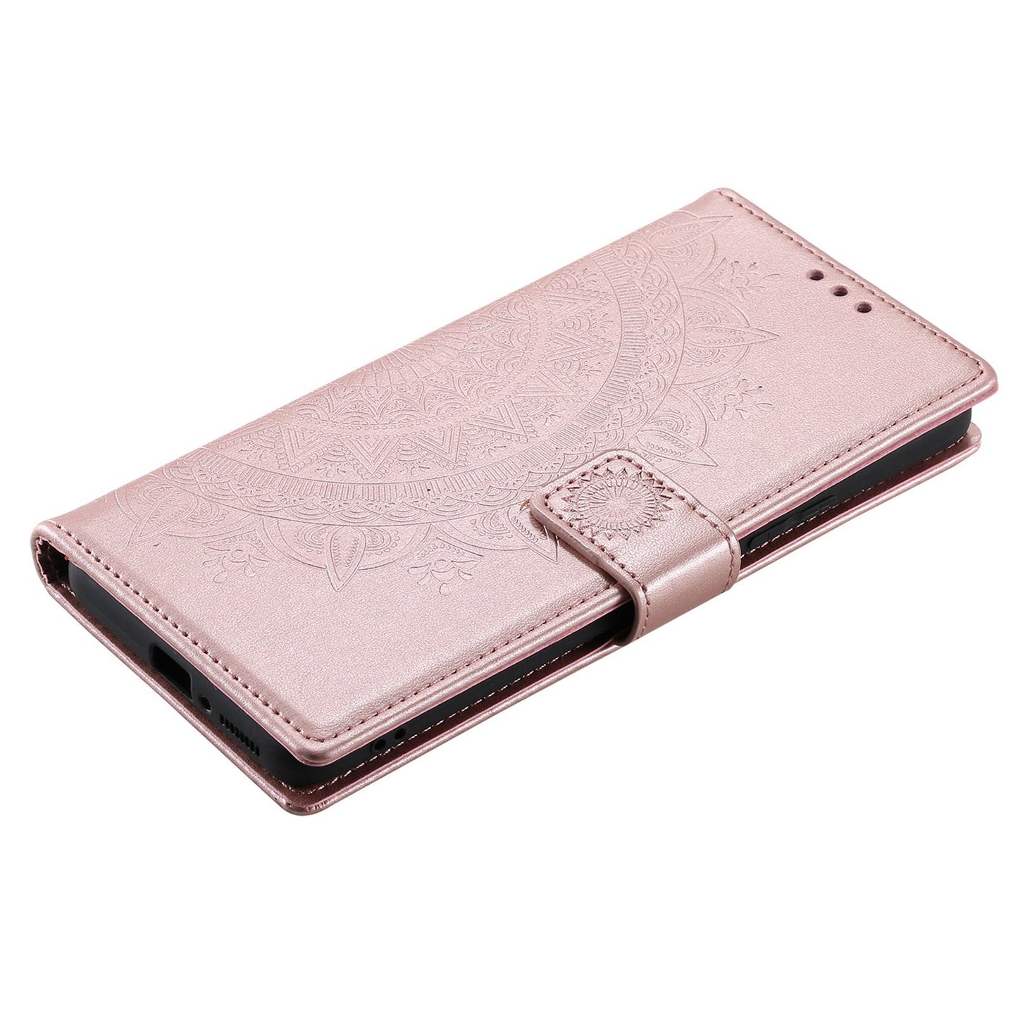 For Xiaomi Poco X4 Pro 5G Wallet Stand Design Imprinted Mandala Flower Fully Wrapped PU Leather Phone Flip Cover Phone Case
