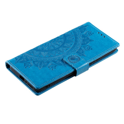 For Xiaomi Poco X4 Pro 5G Wallet Stand Design Imprinted Mandala Flower Fully Wrapped PU Leather Phone Flip Cover Phone Case