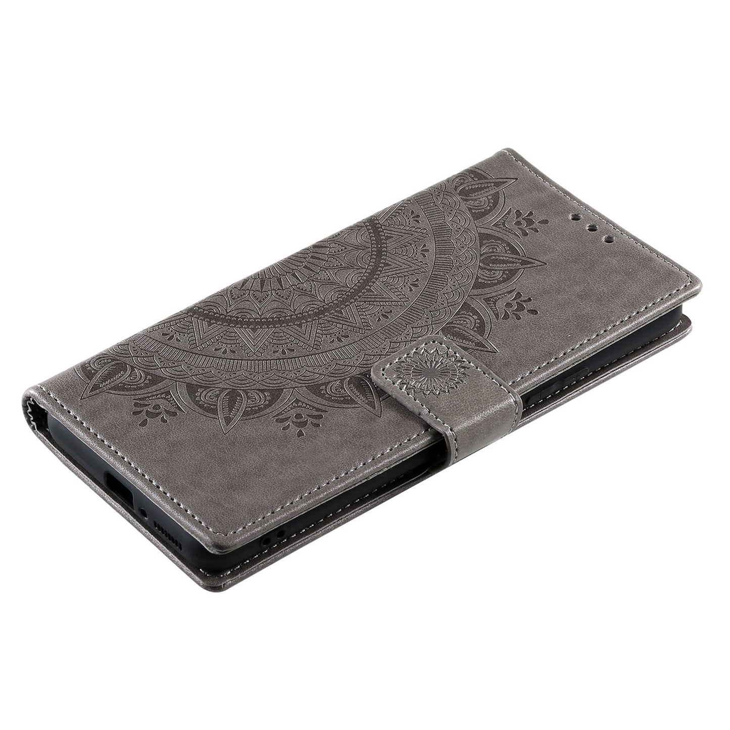 For Xiaomi Poco X4 Pro 5G Wallet Stand Design Imprinted Mandala Flower Fully Wrapped PU Leather Phone Flip Cover Phone Case