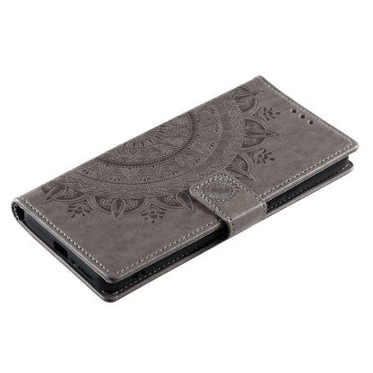 For Xiaomi Poco X4 Pro 5G Wallet Stand Design Imprinted Mandala Flower Fully Wrapped PU Leather Phone Flip Cover Phone Case