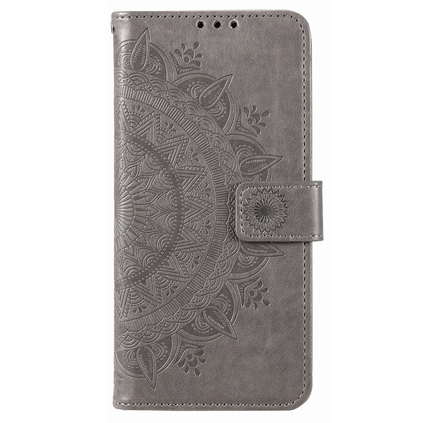 For Xiaomi Poco X4 Pro 5G Wallet Stand Design Imprinted Mandala Flower Fully Wrapped PU Leather Phone Flip Cover Phone Case