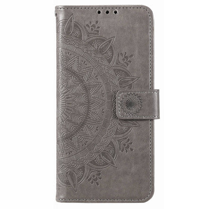 For Xiaomi Poco X4 Pro 5G Wallet Stand Design Imprinted Mandala Flower Fully Wrapped PU Leather Phone Flip Cover Phone Case