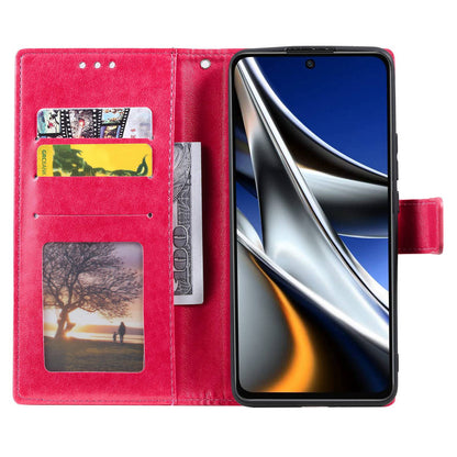 For Xiaomi Poco X4 Pro 5G Wallet Stand Design Imprinted Mandala Flower Fully Wrapped PU Leather Phone Flip Cover Phone Case
