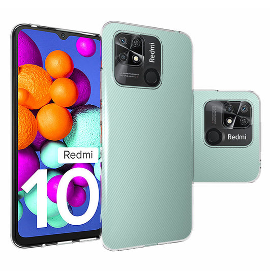 10Pcs/Pack Cellphone Case for Xiaomi Redmi 10C/Redmi 10 (India), Precise Cutouts Clear TPU Inner Watermark-Free Phone Cover
