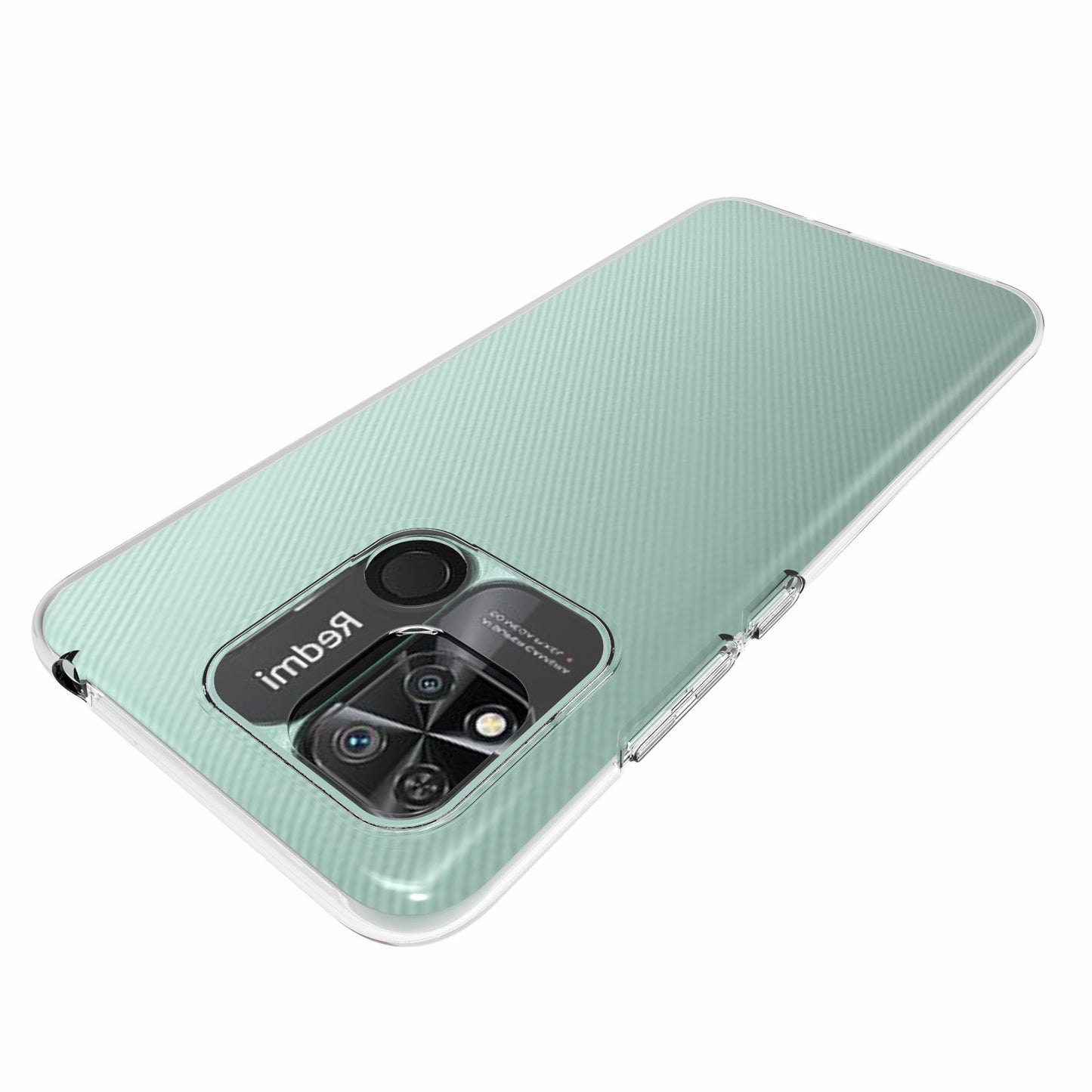10Pcs/Pack Cellphone Case for Xiaomi Redmi 10C/Redmi 10 (India), Precise Cutouts Clear TPU Inner Watermark-Free Phone Cover