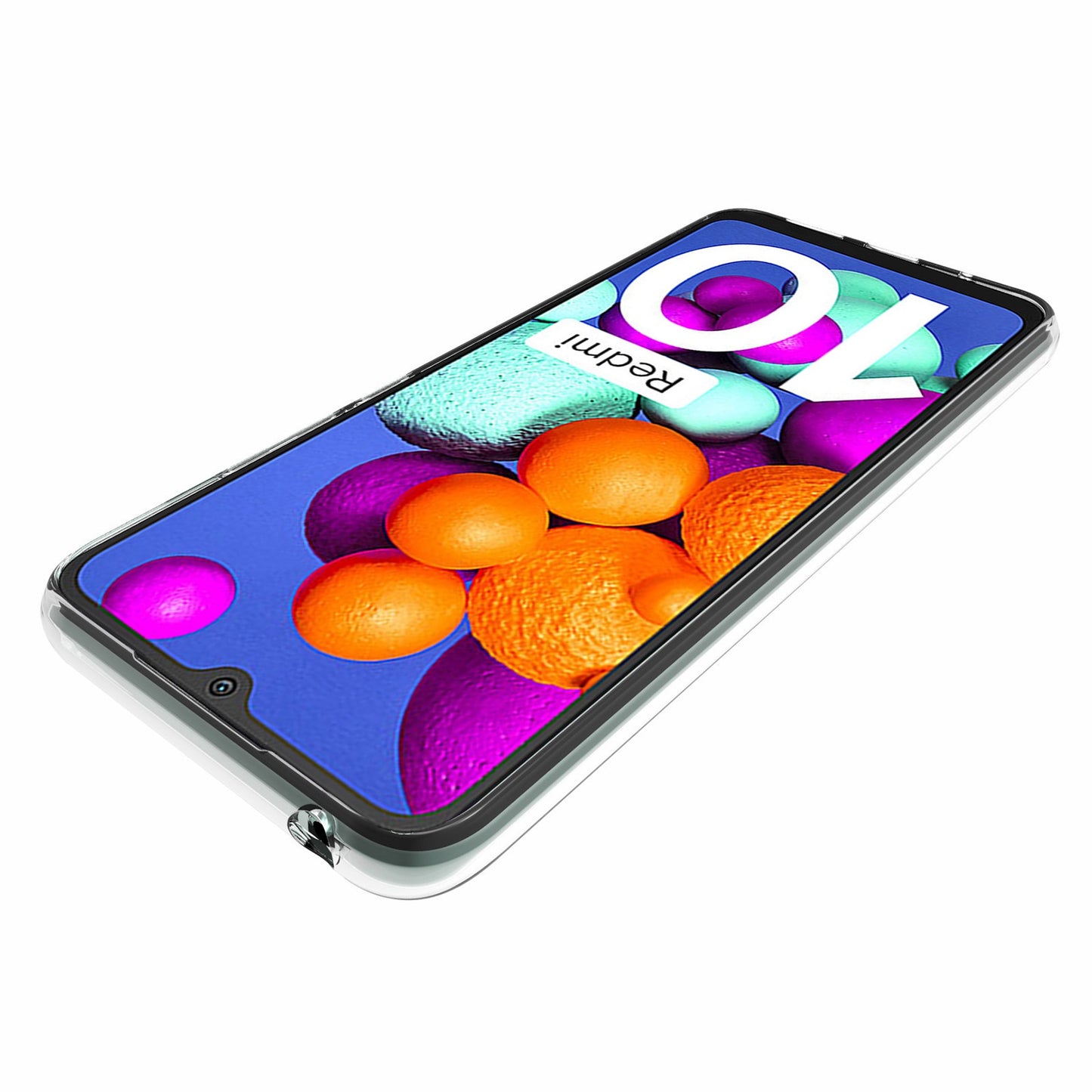 10Pcs/Pack Cellphone Case for Xiaomi Redmi 10C/Redmi 10 (India), Precise Cutouts Clear TPU Inner Watermark-Free Phone Cover