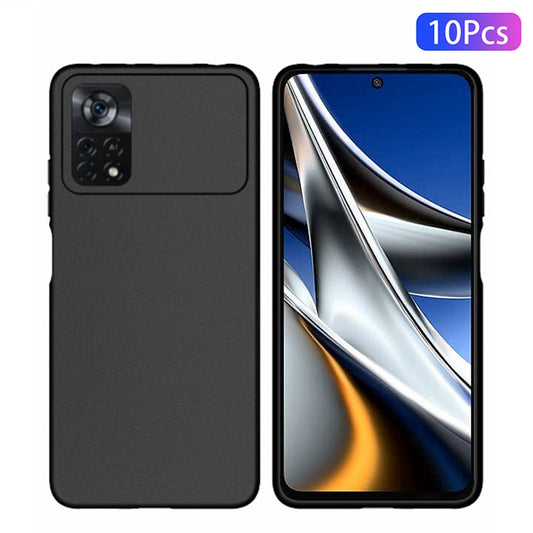 10Pcs/Pack TPU Case for Xiaomi Poco X4 Pro 5G, Dual-sided Matte Anti-scratch Mobile Phone Shell