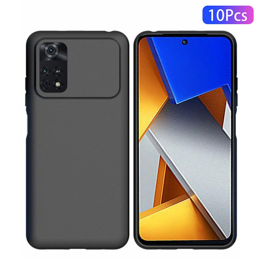 10Pcs/Pack Soft TPU Phone Case for Xiaomi Poco M4 Pro 4G, Dual-sided Matte Finish Anti-scratch Protective Cover