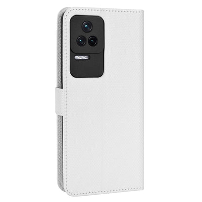 For Xiaomi Redmi K50/K50 Pro Diamond Texture PU Leather Well-protected Phone Case Wallet Stand Cover with Strap
