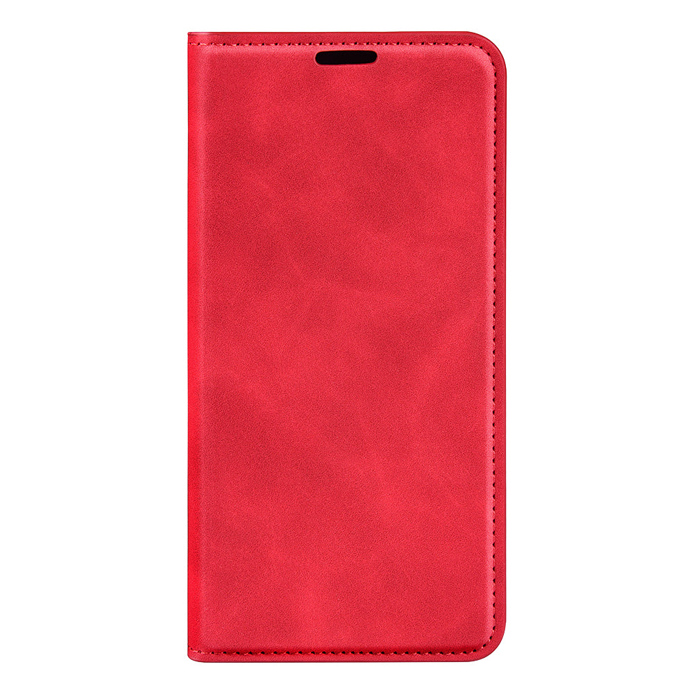 Skin-touch Folio Flip Leather Shell for Xiaomi Redmi Note 11E 5G / Redmi 10 5G / Redmi 10 Prime+ 5G, Auto-absorbed Magnetic Wallet Stand Drop-proof Mobile Phone Case