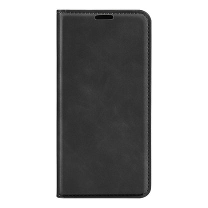 Skin-touch Folio Flip Leather Shell for Xiaomi Redmi Note 11E 5G / Redmi 10 5G / Redmi 10 Prime+ 5G, Auto-absorbed Magnetic Wallet Stand Drop-proof Mobile Phone Case