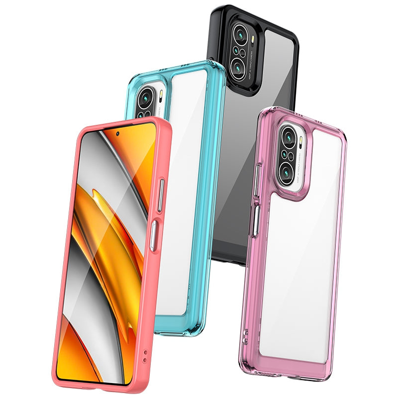 For Xiaomi Poco F3/Mi 11i/Mi 11X/Mi 11X Pro/Redmi K40/K40 Pro/K40 Pro+ Independent Buttons Phone Shell TPU+Acrylic Hybrid Case