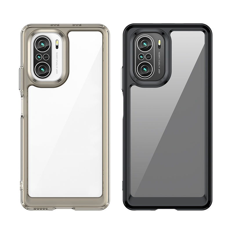 For Xiaomi Poco F3/Mi 11i/Mi 11X/Mi 11X Pro/Redmi K40/K40 Pro/K40 Pro+ Independent Buttons Phone Shell TPU+Acrylic Hybrid Case