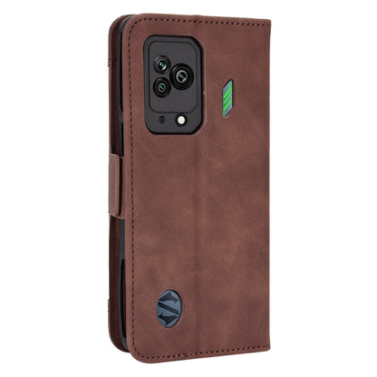 For Xiaomi Black Shark 5 Multiple Card Slots Phone Cover Anti-scratch PU Leather Wallet Stand Case
