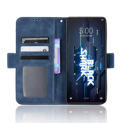 For Xiaomi Black Shark 5 Multiple Card Slots Phone Cover Anti-scratch PU Leather Wallet Stand Case