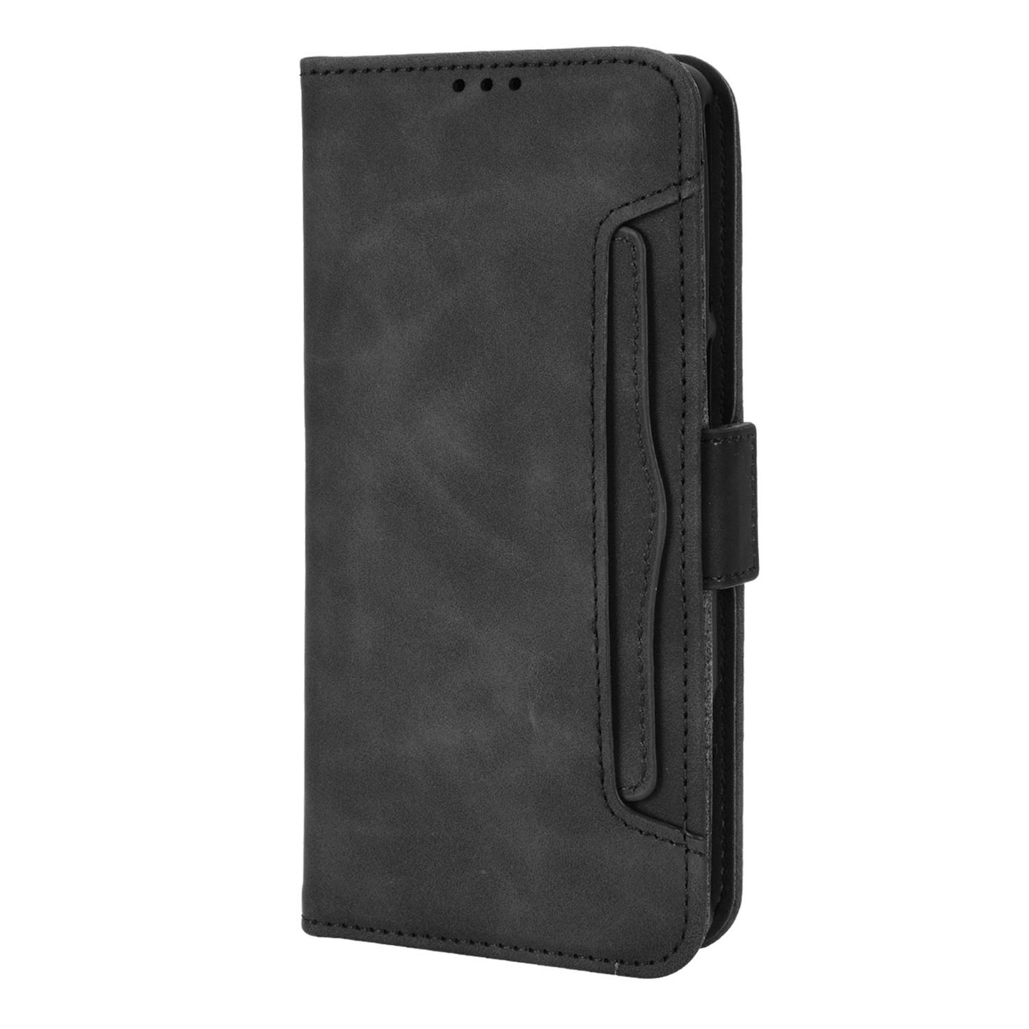 For Xiaomi Black Shark 5 Multiple Card Slots Phone Cover Anti-scratch PU Leather Wallet Stand Case