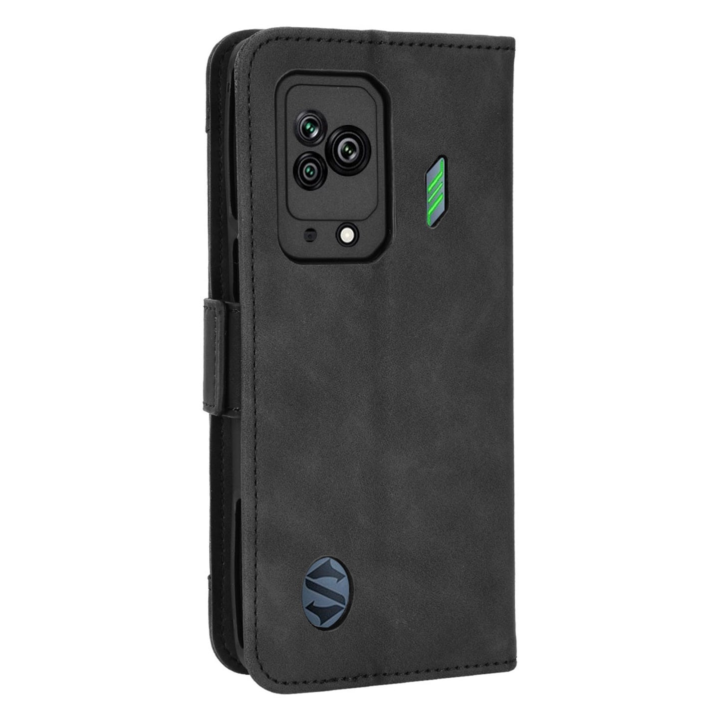 For Xiaomi Black Shark 5 Multiple Card Slots Phone Cover Anti-scratch PU Leather Wallet Stand Case