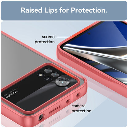 For Xiaomi Poco X4 Pro 5G Hard Acrylic Soft TPU Case Transparent Phone Cover with Independent Buttons