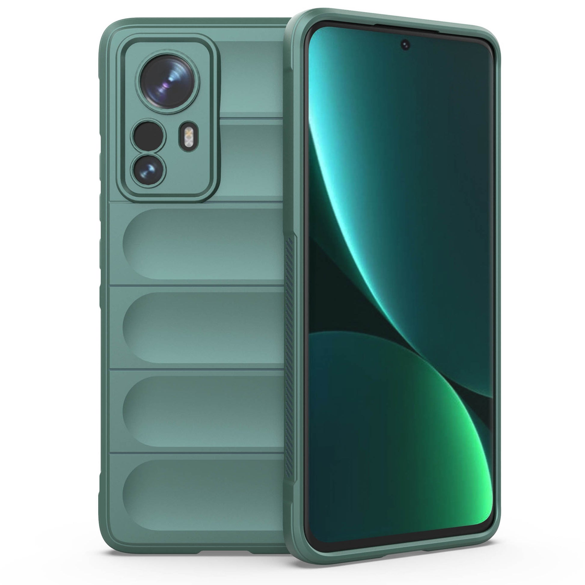 Shockproof Case for Xiaomi 12 Pro 5G/12S Pro 5G/12 Pro (Dimensity) 5G Anti-fall Rugged Back Shell Soft TPU Phone Protector