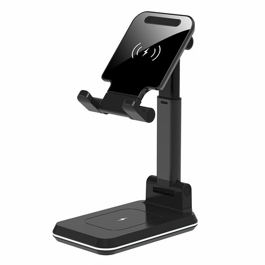 2-in-1 Wireless Charger Stand 10W Foldable Fast Charging Phone Earphone Station Dock