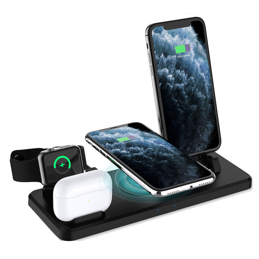 15W Multi-function 6 in 1 Fast Charging Wireless Charger