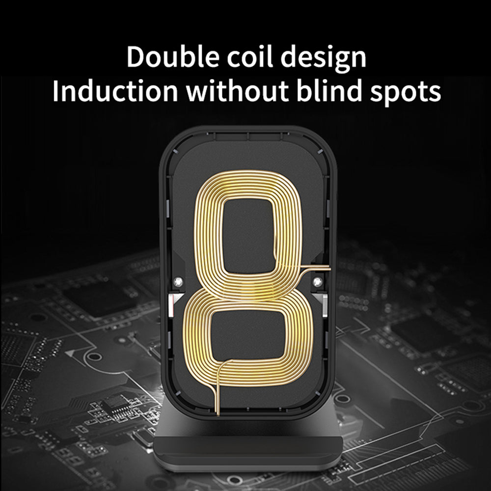 15W Qi Wireless Charger Mobiel Phone Desk Fast Charging Stand for iPhone Samsung