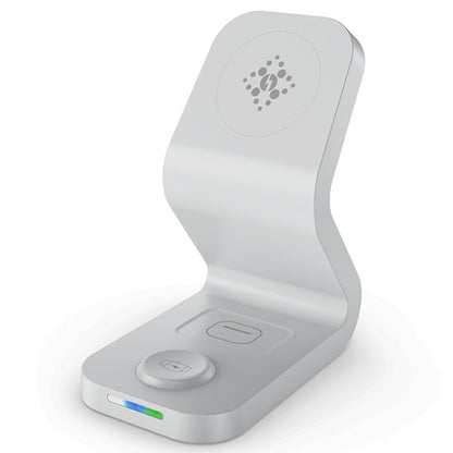 B16 15W 3-in-1 Qi Magnetic Wireless Charger Desktop Fast Charging Stand Dock for iPhone 12 Series/iWatch/AirPods Pro