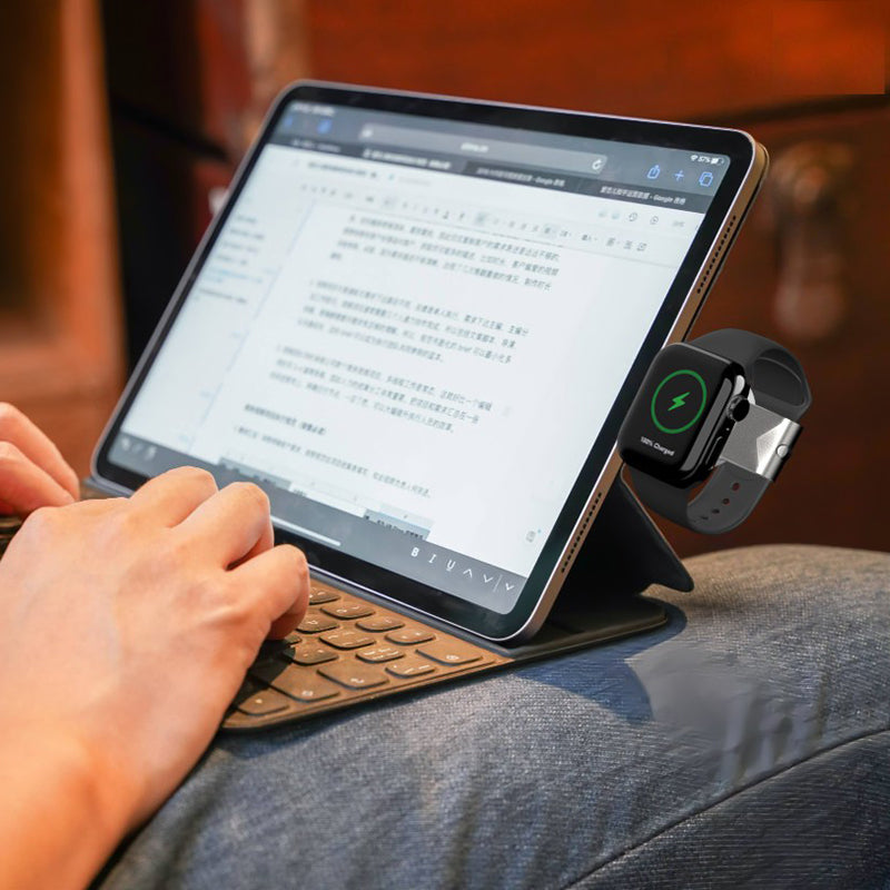 T304 USB Type-C Portable Magnetic Wireless Charger Charging Base Adapter for Apple Watch 1/2/3/4/5/6/SE