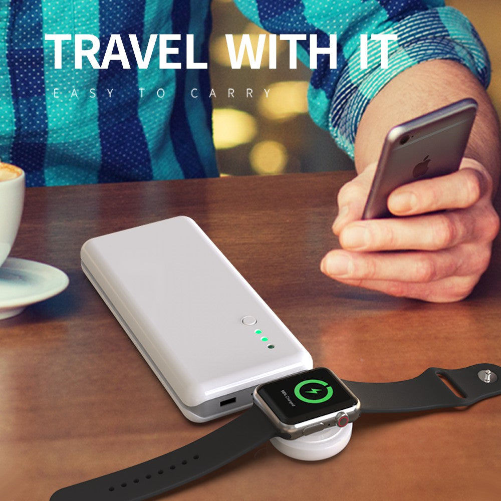 K1 Type-C Lightweight Portable Magnetic Wireless Charger for Apple Watch Series 1/2/3/4/5/6/SE/7