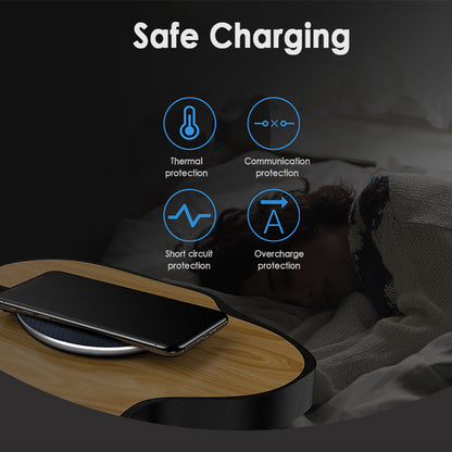 Q25 10W Fast Wireless Charger Qi Smart Lightweight Portable Charging Station for iPhone Series