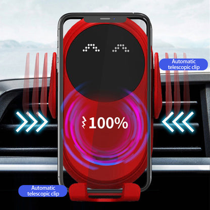 S11 Infrared Induction Wireless Fast Charger 360-degree Rotating Charging Station with Air Vent Phone Mount Holder for Mobile Phones