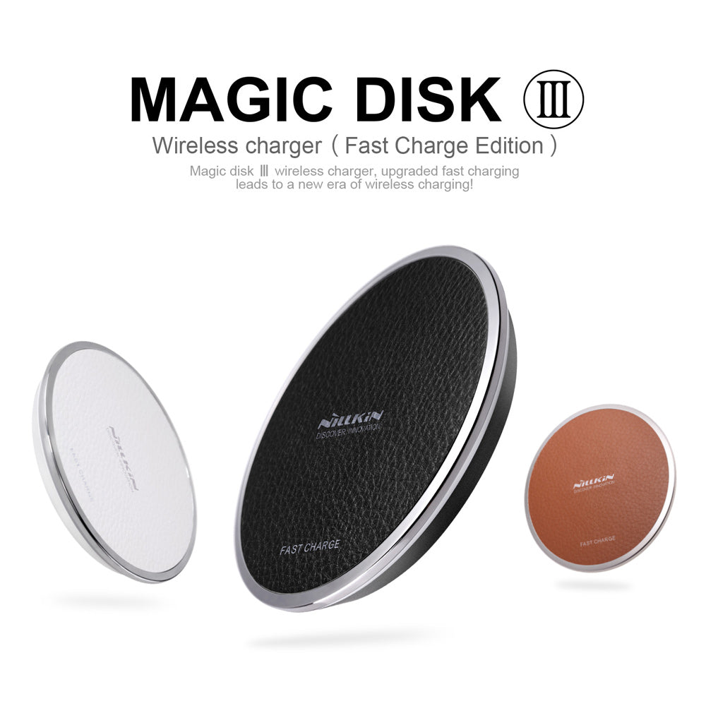 NILLKIN Magic Disk III Fast Charge Wireless Charging Pad (Not Support FOD Function) for Samsung S7/S7 Edge Etc
