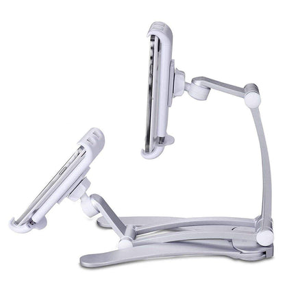 2-in-1 Desktop/Wall Mount Adjustable Tablet Holder Aluminum Kitchen Tablet Stand Bracket for iPad 2018/iPad Pro/iPad Mini